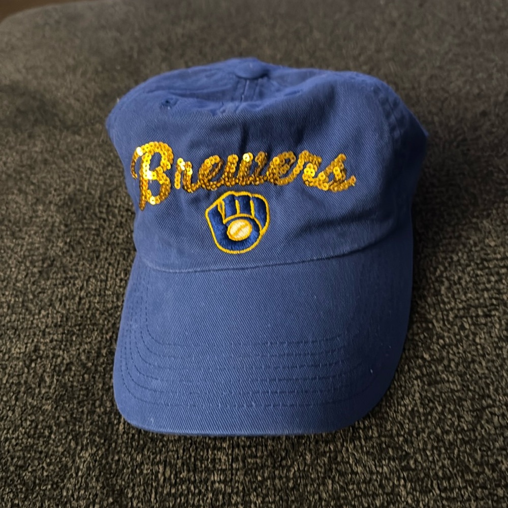 Milwaukee Brewers Women’s Baseball Cap Hat Bling
